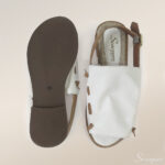 Sandália Rasteira 5318 de Couro - Branco - Imagem 4