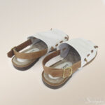 Sandália Rasteira 5318 de Couro - Branco - Imagem 3