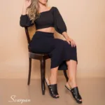 Sandália Rasteira 5318 de Couro - Preto - Imagem 2