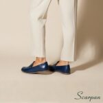 Mocassim Feminino de Couro 121-029 Marinho - Imagem 6