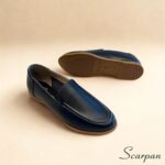 Mocassim Feminino de Couro 121-029 Marinho - Imagem 5