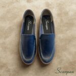 Mocassim Feminino de Couro 121-029 Marinho - Imagem 3