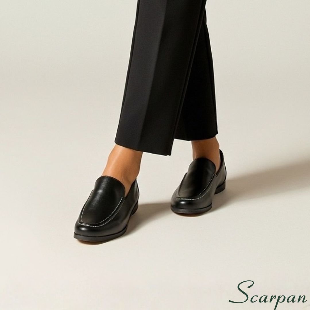 Mocassim feminino em Couro Preto - 121.029 - site 03-3 Mocassim Feminino em Couro Scarpan é um calçado que une elegância, conforto e praticidade. Referência: 121-029 Cor Preto Material da Gáspea: Couro legítimo Solado: TR Altura do Salto: 1,5 cm Palmilha: EVA 2mm Peso: 400 g