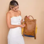 Mochila Feminina Couro Jade - Colorida - Imagem 6