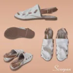 Sandália Rasteira 5318 de Couro - Marfim - Imagem 4