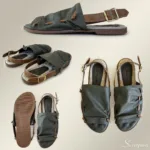 Sandália Rasteira 5318 de Couro - Verde - Imagem 5