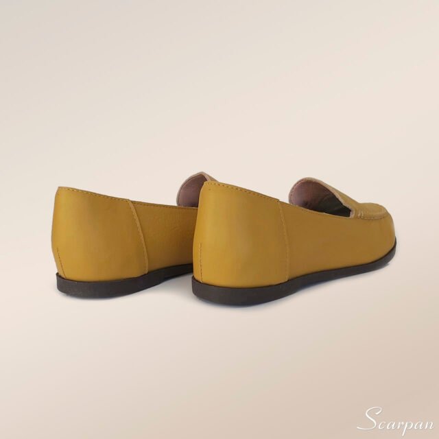 Mocassim feminino fashion mostarda