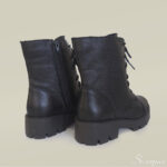 Coturno Feminino Couro Tratorado - Preto - Imagem 4