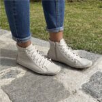 Tênis Cano Alto Confort Driver Couro - Off White - Imagem 2