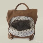 Mochila Feminina de Couro Jade - Caramelo - Imagem 6