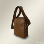 Bolsa Transversal de Couro Feminina Bel - Caramelo - Imagem 3