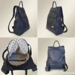 Mochila de Couro Feminina Jade - Marinho - Imagem 4