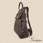 Mochila de Couro Feminina Jade - Café - Imagem 5