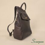 Mochila de Couro Feminina Jade - Café - Imagem 4