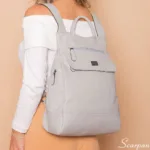 Mochila Feminina de Couro Jade - Off White - Imagem 3