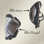 Bolsa Transversal Feminina de Couro Stela -  Preta - Imagem 6