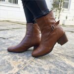 Bota de Couro Feminina Cano Curto 155.081 Havana - Imagem 2