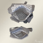 Bolsa Transversal Feminina de Couro Stela - Cinza - Imagem 4