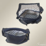 Bolsa Transversal Feminina de Couro Stela - Marinho - Imagem 5