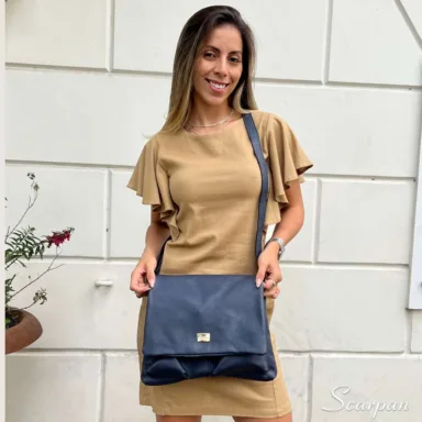 Bolsa de Couro Transversal Feminina,