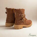 Coturno Feminino em Couro Caramelo - 152.087 - Imagem 2