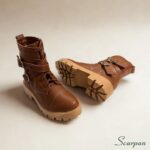 Coturno Feminino em Couro Caramelo - 152.087 - Imagem 3