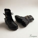 Coturno de Couro 152.087 Preto - Imagem 3