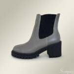 Bota Feminina de Couro 1020 - Cinza - Imagem 2