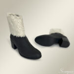 Bota de Couro Com Pelo 155.088 Preto - Imagem 3