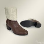 Bota de Couro Com Pelo 155.088 Whisky - Imagem 3