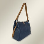 Bolsa de Couro Feminina Transversal Julia - Marinho - Imagem 4