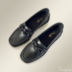 Mocassim Feminino de Couro Tratorado 230 - Preto - Imagem 4