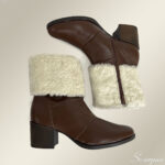 Bota de Couro Com Pelo 155.088 Whisky - Imagem 4