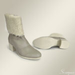 Bota de Couro Com Pelo 155.088 Off White - Imagem 3