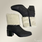 Bota de Couro Com Pelo 155.088 Preto - Imagem 4