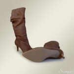 Bota de Couro Bico Fino Cano Longo 292 Whisky - Imagem 4