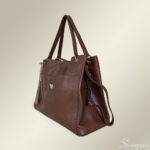 Bolsa de Couro Feminina Geovana - Pinhão - Imagem 3