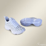 Tênis Casual Feminino Meia 2204 Branco/Brilho - Imagem 3