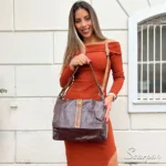 Bolsa Feminina Transversal Julia - Marrom/Caramelo