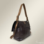 Bolsa Feminina Transversal Julia - Marrom/Caramelo - Imagem 3