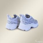 Tênis Casual Feminino Meia 2204 Branco/Brilho - Imagem 2