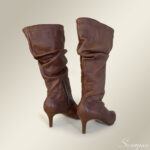 Bota de Couro Bico Fino Cano Longo 292 Whisky - Imagem 3