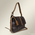 Bolsa Feminina Transversal Julia - Marrom/Caramelo - Imagem 2