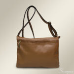Bolsa Transversal Feminina de Couro Stela Caramelo - Imagem 2