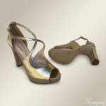 Sandália de Festa Metalizada Ouro - DV86786096 - Imagem 3