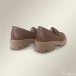 Mocassim Tratorado de Couro Caramelo - Imagem 3