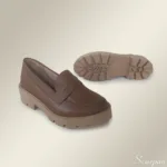 Mocassim Tratorado de Couro Caramelo - Imagem 4