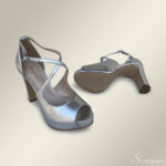 Sandália de Festa Metalizada Prata - DV86786096 - Imagem 4