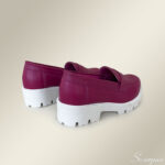 Mocassim Tratorado de Couro Pink - Imagem 2