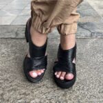 Sandália Tratorada Couro 132.096 - Preto - Imagem 3